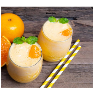 Orange milkshake